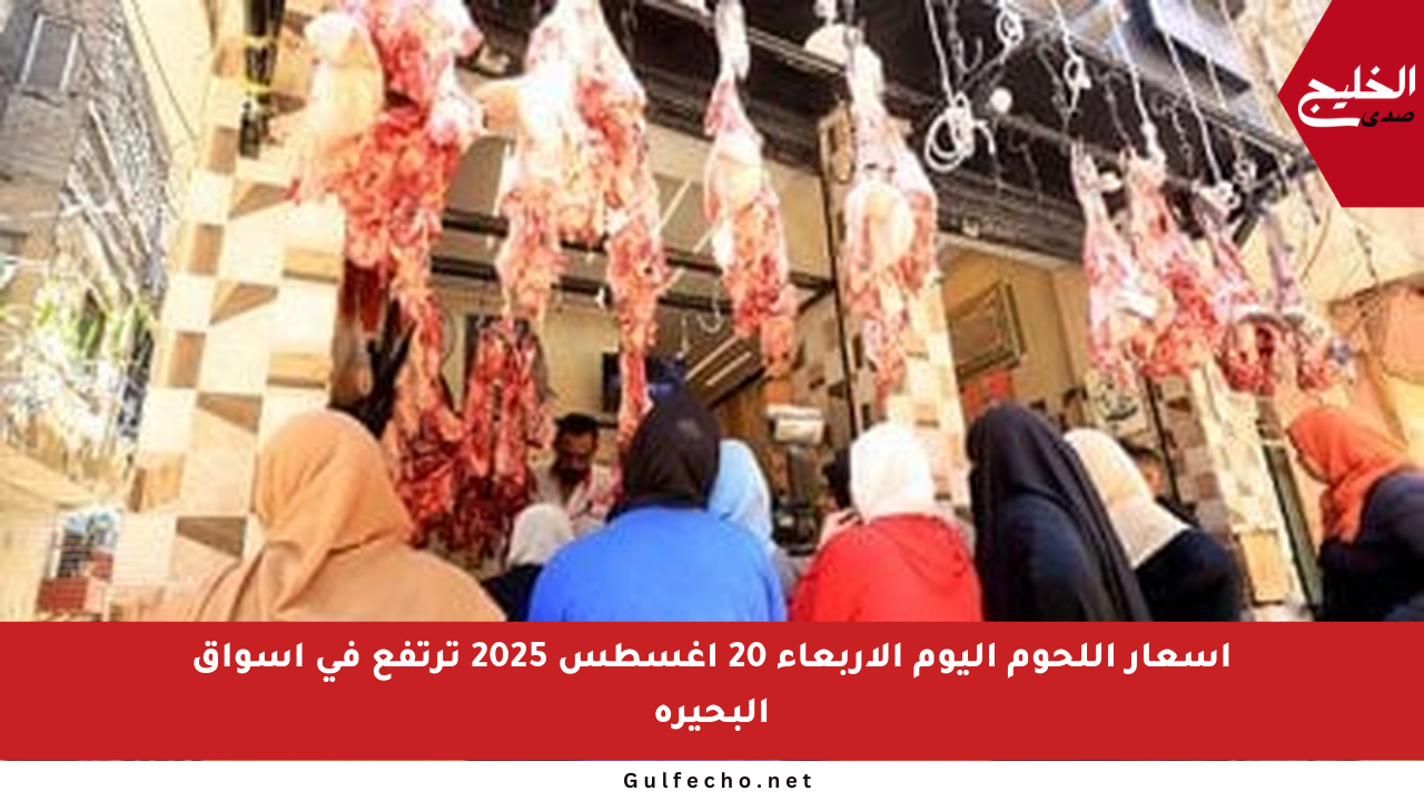 أسعار اللحوم اليوم الأربعاء 20 أغسطس 2025 ترتفع في أسواق البحيرة